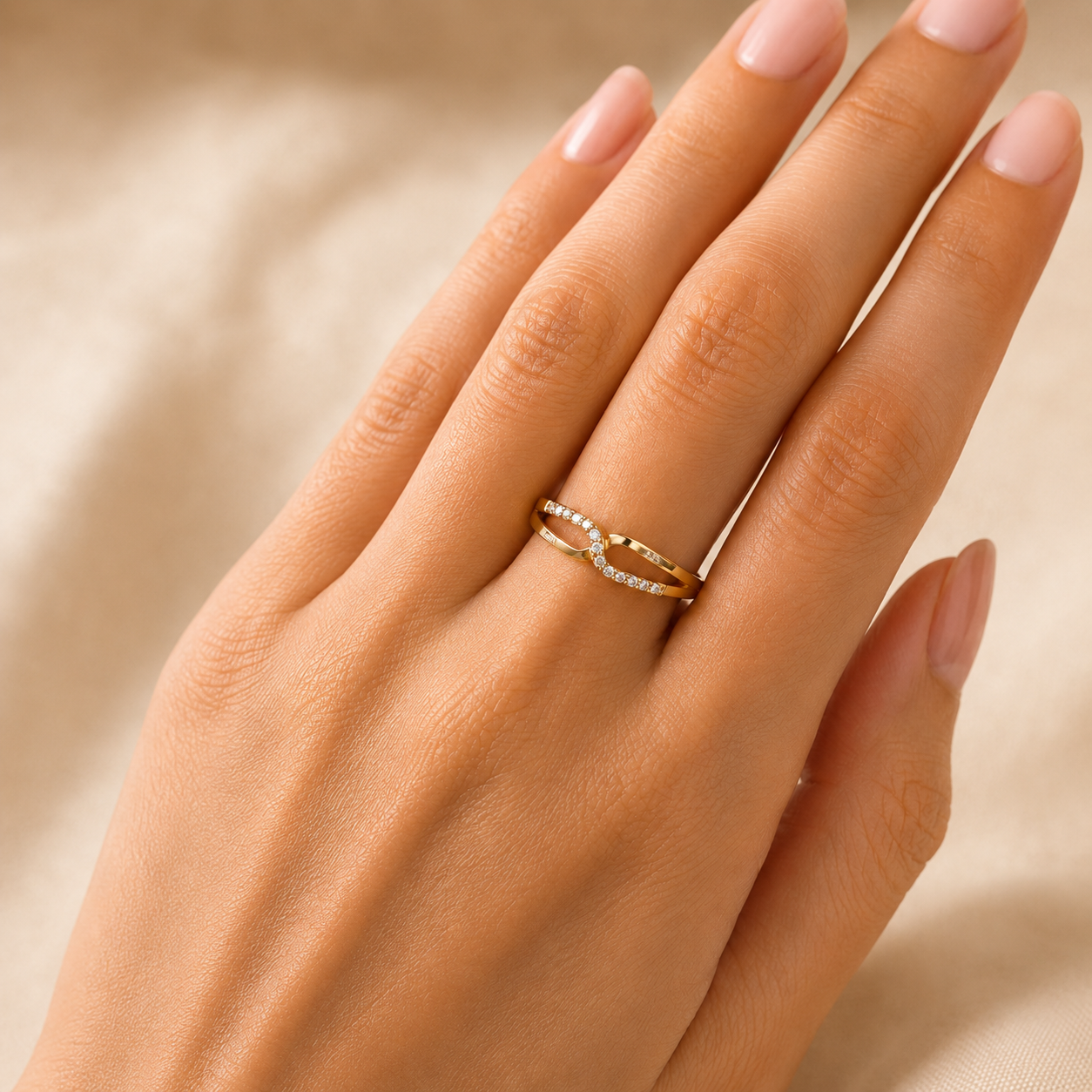 Luna Duo Crystal Ring