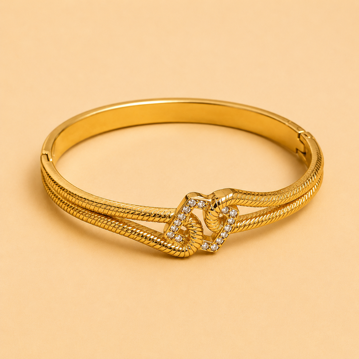 Infinity Knot Luxe Bangle