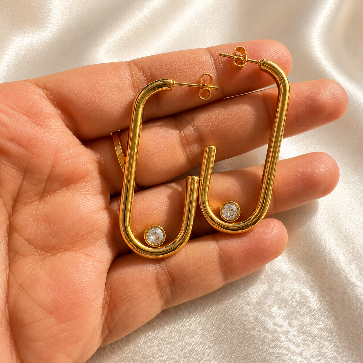 Nova Crystal Hoops