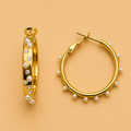Pearl Halo Hoops