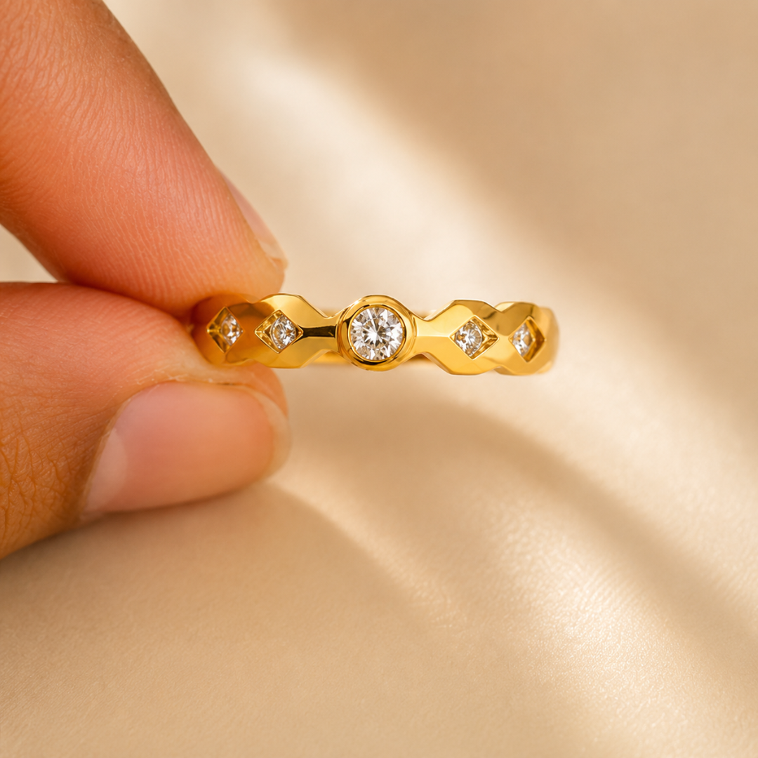 Celeste Solitaire Band