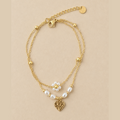 Pearl Heart Blossom Bracelet