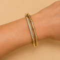 Bamboo Sparkle Cuff Bangle
