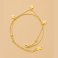 Golden Clover Charm Bracelet