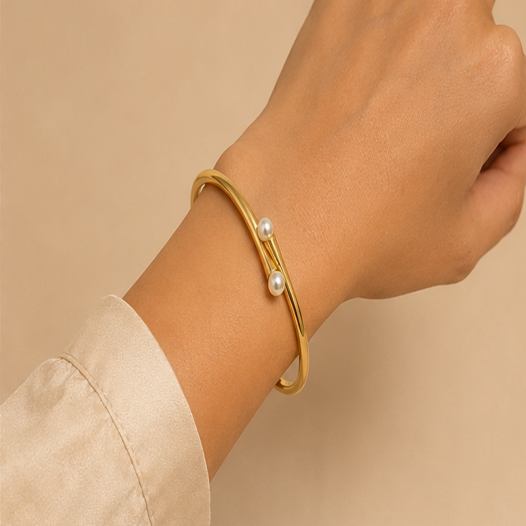Pearl Duo Elegance Bangle